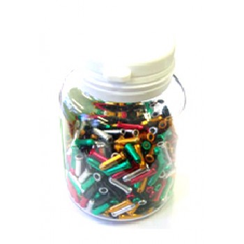 Old School BMX Anodized Inner Cable End Cap Crimps Mixed 500 Pack by Old School BMX