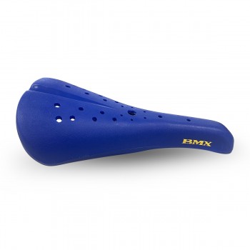 Old School BMX Freestyle Style Blue Plastic saddle by Old School BMX