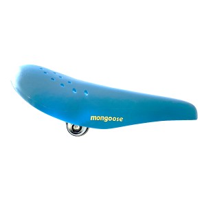 Old School BMX MX Style Blue Plastic saddle by Mongoose Old School BMX MX Style Blue Plastic saddle by Mongoose