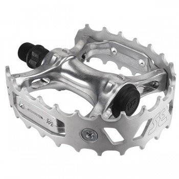 Old School BMX SE Bear Trap Pedals Silver by SE