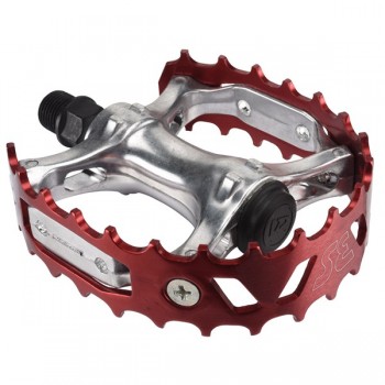 Old School BMX SE Bear Trap Pedals Red by SE