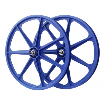 Old School BMX 24" Skyway Tuff Free Wheel Non Flanged Blue by Skyway