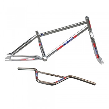 Old School BMX TA Replica 24" Frame/Fork/Handlebar Kit Chrome by Skyway