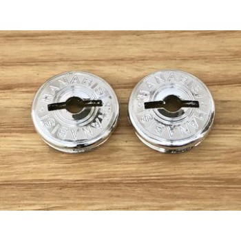 Old School BMX Crank Cap Chrome by Hanabishi