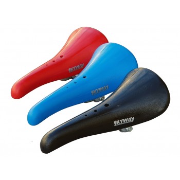 Old School BMX Aero Nylon Saddle Railed Black by Skyway