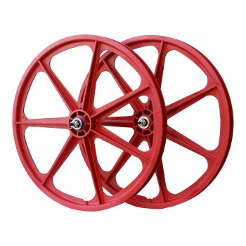 Old School BMX 24" Skyway Tuff Free Wheel Non Flanged Red by Skyway