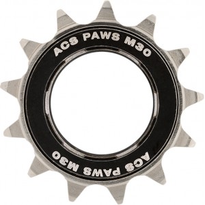 Old School BMX ACS 13T PAWS M30 3/32" Freewheel Chromo Nickel/Black by ACS