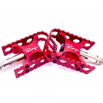 Old School BMX Roger Pedals Red by Bullseye