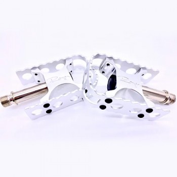Old School BMX Roger Pedals Silver by Bullseye