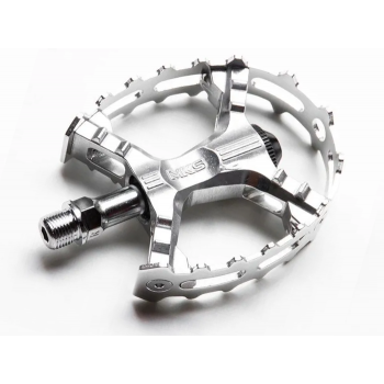 Old School BMX Bear Trap XC-III Pedals Silver by MKS