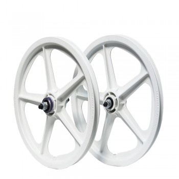 Old School BMX 16" White Skyway Tuff 2's Free Wheel by Skyway