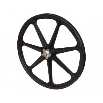 Old School BMX Black Skyway 24" Wheels with Flanges by Skyway