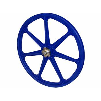 Old School BMX Blue Skyway 24" Wheels with Flanges by Skyway