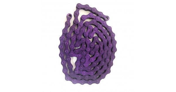 purple bike chain