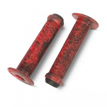 Old School BMX SE Bike Life Grips Red Swirl by SE
