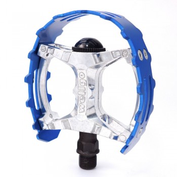 Old School BMX XC-II Bear Trap 9/16” Pedals Blue by Wellgo