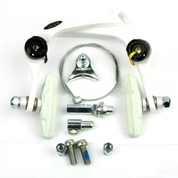 Old School BMX AD-996 U-Brake White with White Pads by Dia Compe