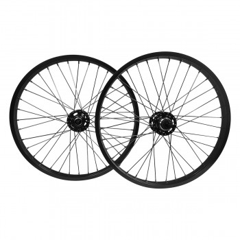 Old School BMX Araya Type 24" Wheel Set with KT Hubs Black