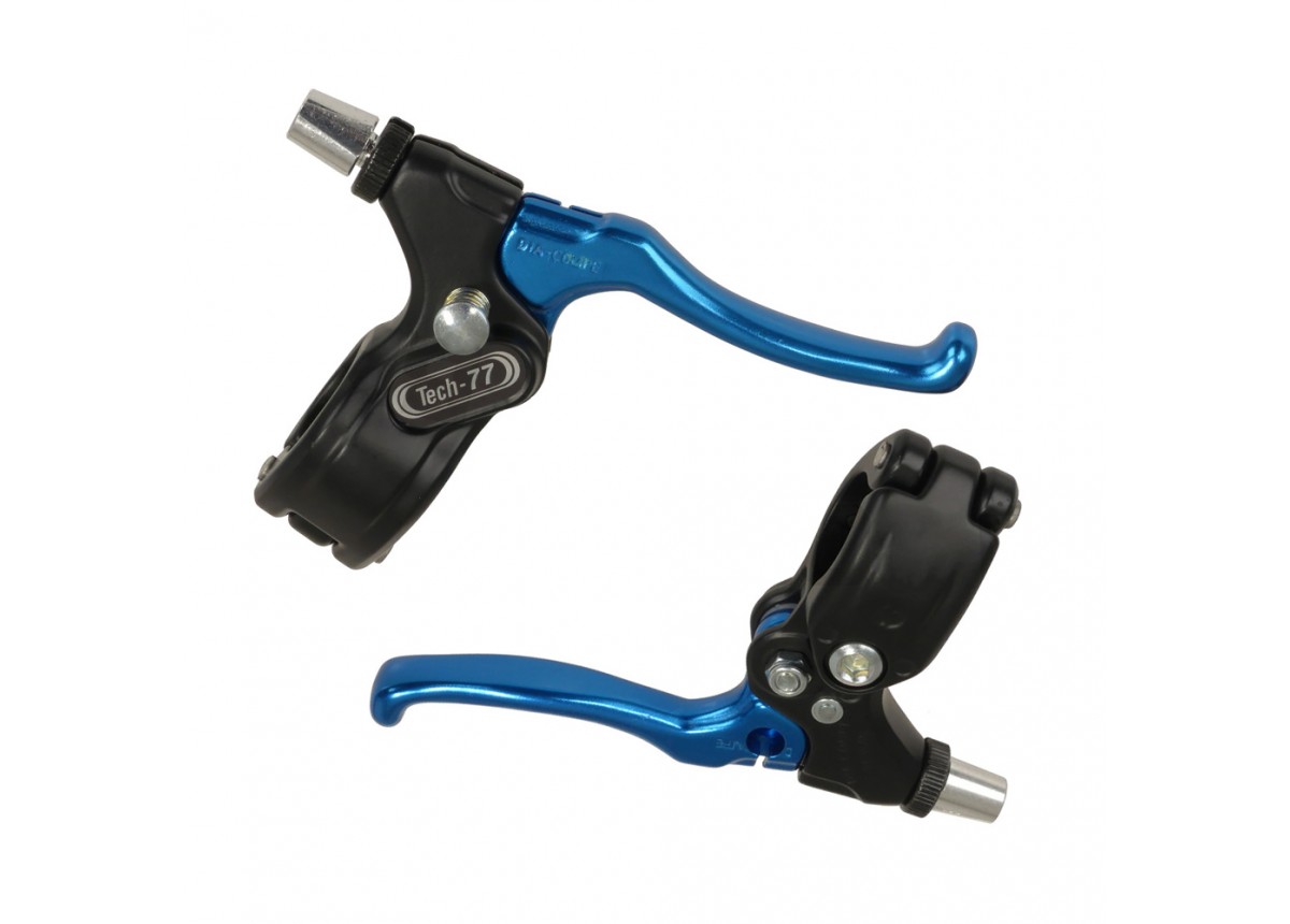 Old School BMX Tech 77 Levers Dark Blue with Stopper by Dia Compe