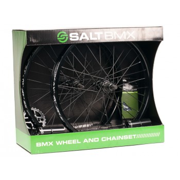 BMX Valon Wheel and Chain Set  Black by Salt