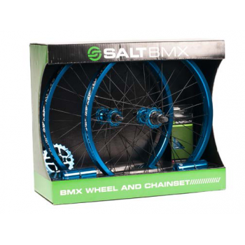 BMX Valon Wheel and Chain Set Cyan by Salt