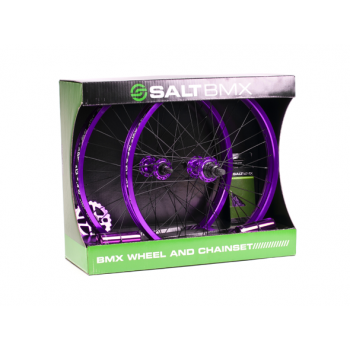 BMX Valon Wheel and Chain Set Purple by Salt