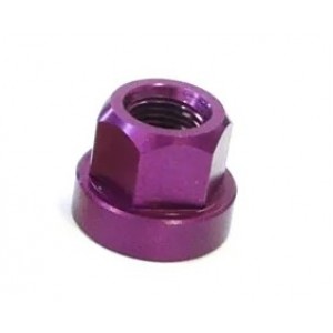 Old School BMX  Axle Nut Flange Type 3/8" Alloy  - Purple