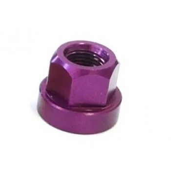 Old School BMX  Axle Nut Flange Type 3/8" Alloy  - Purple