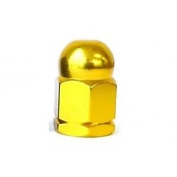 Old School BMX Axle Nut Alloy 3/8" x 26 x 25mm - Gold