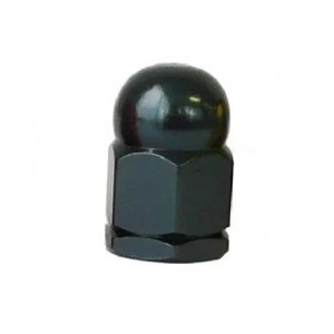 Old School BMX Axle Nut Alloy 3/8" x 26 x 25mm - Black