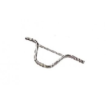 Old School BMX Handlebar 16" Steel CP Silver