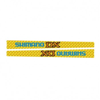 Old School BMX Shimano DX Crank replacement stickers Yellow by Shimano