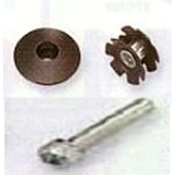 Old School BMX Headset Top Star Nut 1 1/8 with Rubber/Plastic Top Cap