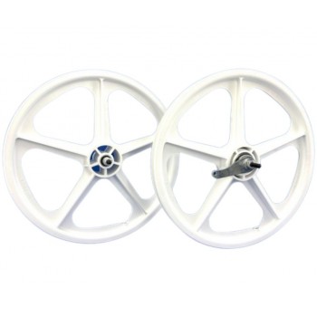 Old School BMX Skyway 20" Tuff II Coaster Brake Wheel Set White