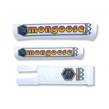 Old School BMX Mongoose 1984-1985 Nylon Pad Set - White