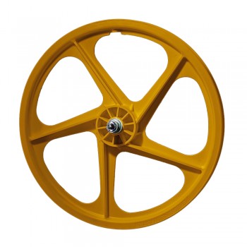 Old School BMX Peregrine Master 20" BMX Wheel Set Hazard Yellow by Peregrine