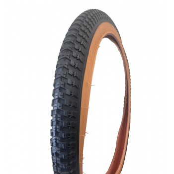 Old School BMX Snake Belly Tyre Gum Wall 20 X 2.125 Tyre Black by Wanda