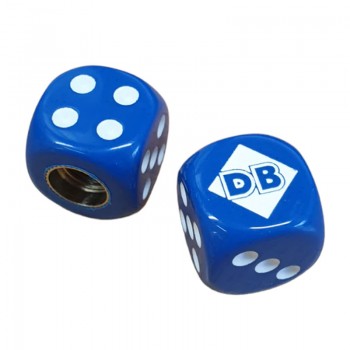 Old School BMX Diamond Back Dice Valve Caps (Pair) - Blue