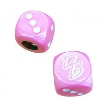 Old School BMX Diamond Back Dice Valve Caps (Pair) - Pink