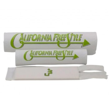 Old School BMX Flite California Freestyle BMX Pad Set Classic 9" Bar Pad - White/Green