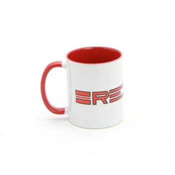 Old School BMX Redline 80's Logo Coffee Mug White/Red