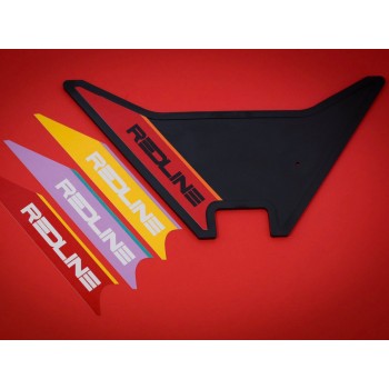 Old School BMX Redline Forklifter Number Plate Black