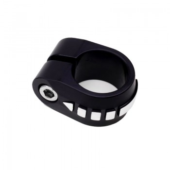 Old School BMX Redline Broken Arrow Seat Post Clamp by Kastan - Black/Silver