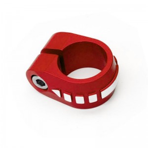 Old School BMX Redline Broken Arrow Seat Post Clamp by Kastan - Red/Silver Old School BMX Redline Broken Arrow Seat Post Clamp by Kastan - Red/Silver