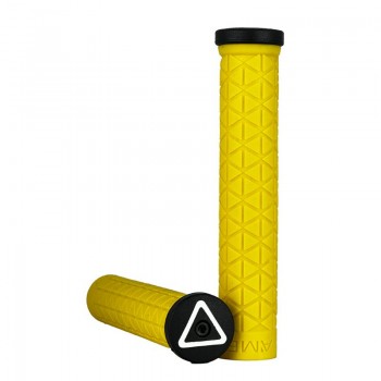 Old School BMX Ame Super Tri No Flange Grips - Yellow