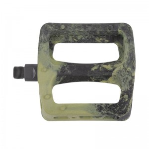 BMX PC Twisted Pro Pedal 9/16" Pair Army Green/Black Swirl by Odyssey