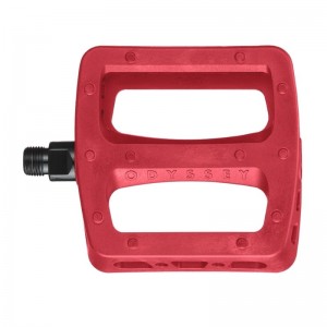 BMX PC Twisted Pro Pedal 9/16" Pair Red by Odyssey