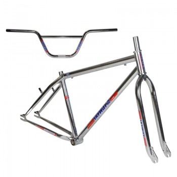 Old School BMX TA Replica 29" Frame/Fork/Handlebar Kit Chrome by Skyway