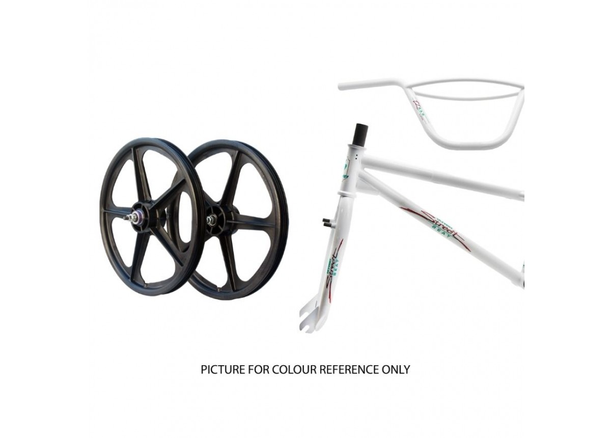 Old School BMX 2026 Skyway 20" Street Beat Bike - White/Black Old School BMX 2026 Skyway 20" Street Beat Bike - White/Black