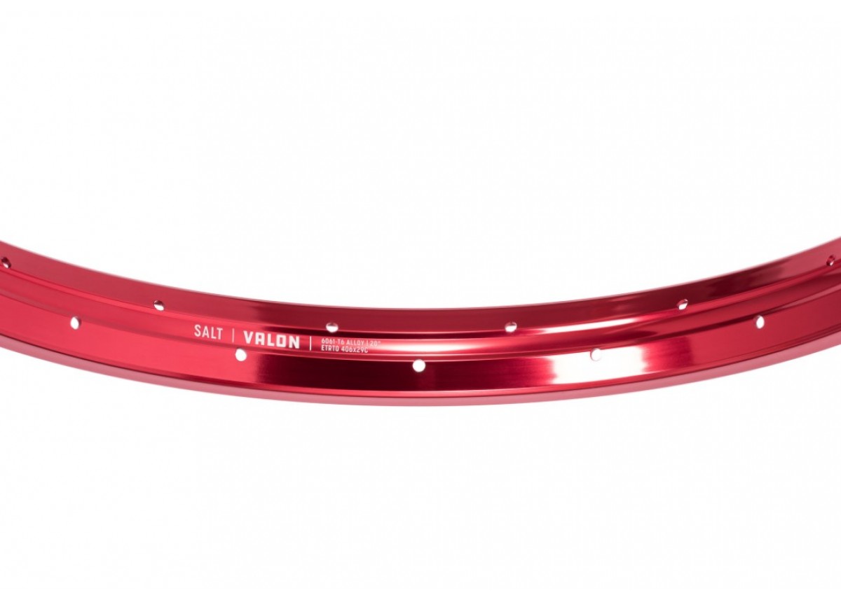 Old School BMX Salt Valon Straight 20" Rim - Red Old School BMX Salt Valon Straight 20" Rim - Red